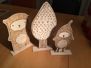 Houten set vriendjes 4