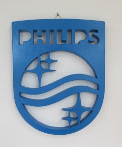 Philips logo hout