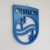 Houten philips logo angle